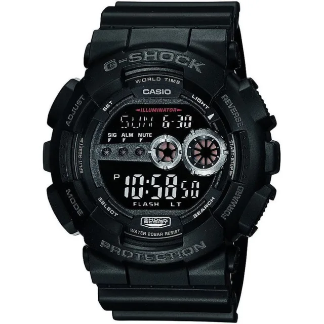 Японские наручные мужские часы Casio GD-100-1B. Коллекция G-Shock