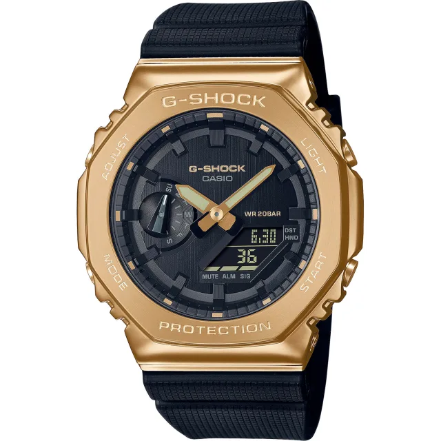 Японские наручные мужские часы Casio GM-2100G-1A9. Коллекция G-Shock