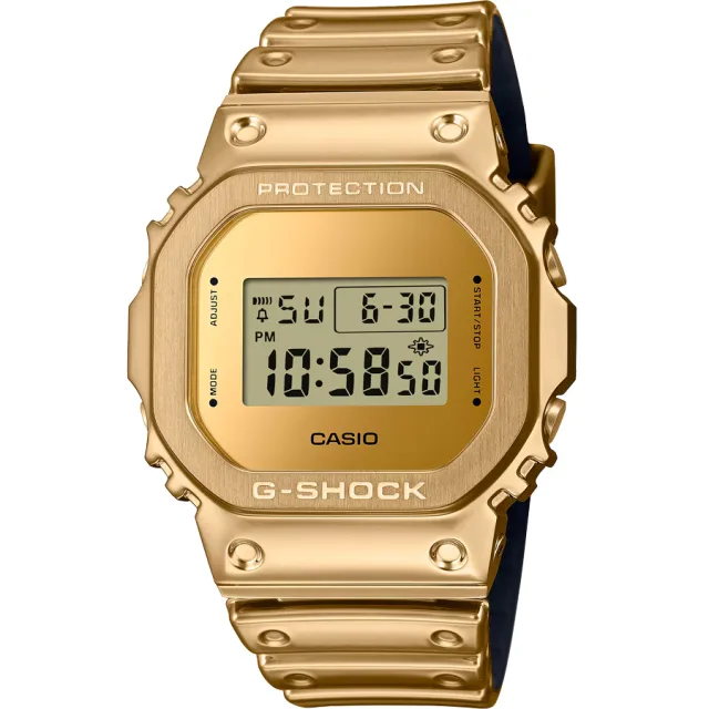 Японские наручные мужские часы Casio GM-5600YMG-9. Коллекция G-Shock