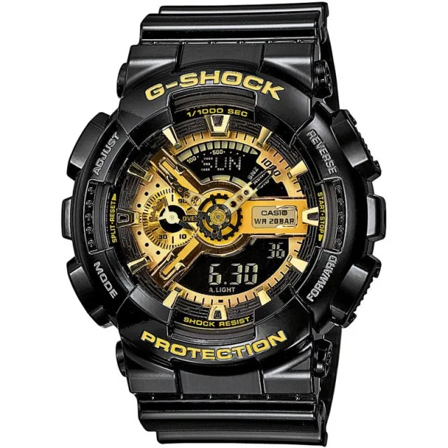 Японские наручные мужские часы Casio GA-110GB-1A. Коллекция G-Shock