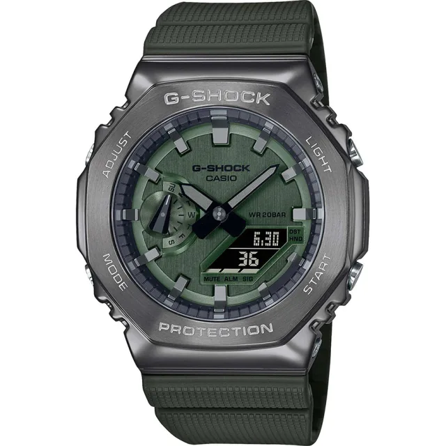 Японские наручные мужские часы Casio GM-2100B-3AER. Коллекция G-Shock