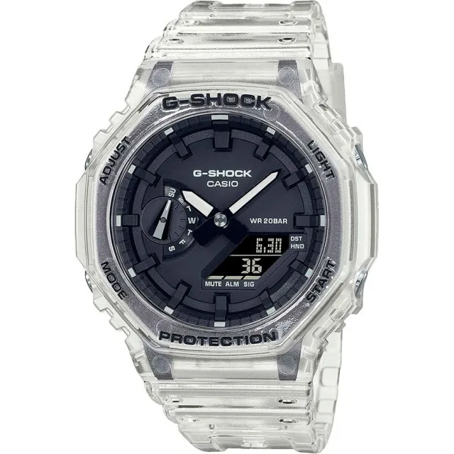 Японские наручные мужские часы Casio GA-2100SKE-7AER. Коллекция G-Shock
