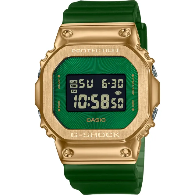 Японские наручные мужские часы Casio GM-5600CL-3. Коллекция G-Shock