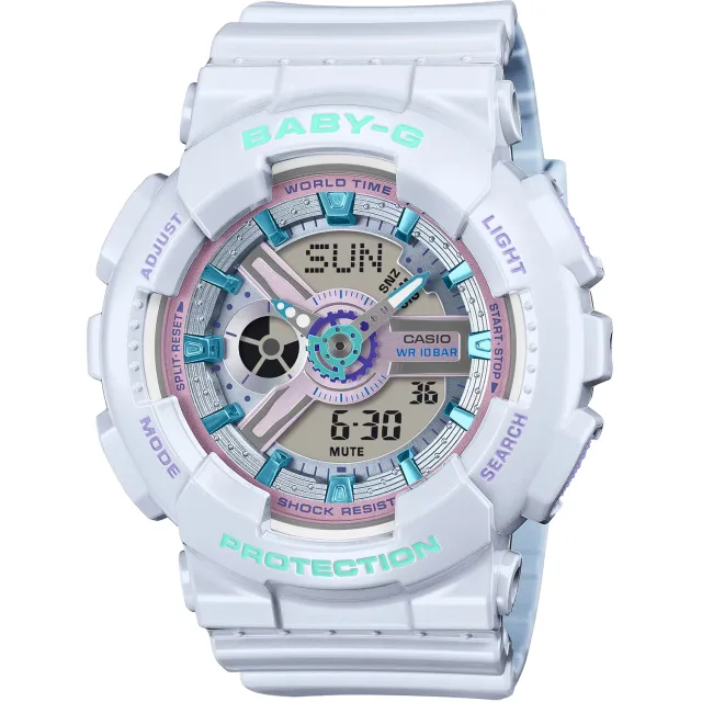 Японские наручные женские часы Casio BA-110MC-7A. Коллекция Baby-G