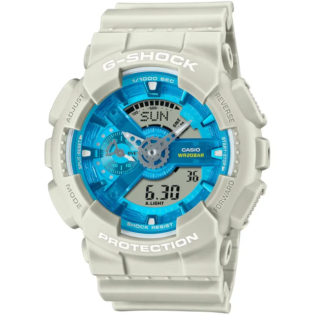 Японские наручные мужские часы Casio GA-110AS-5A. Коллекция G-Shock