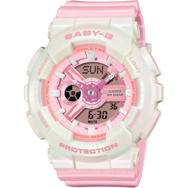 Японские наручные женские часы Casio BA-110PD-4A. Коллекция Baby-G