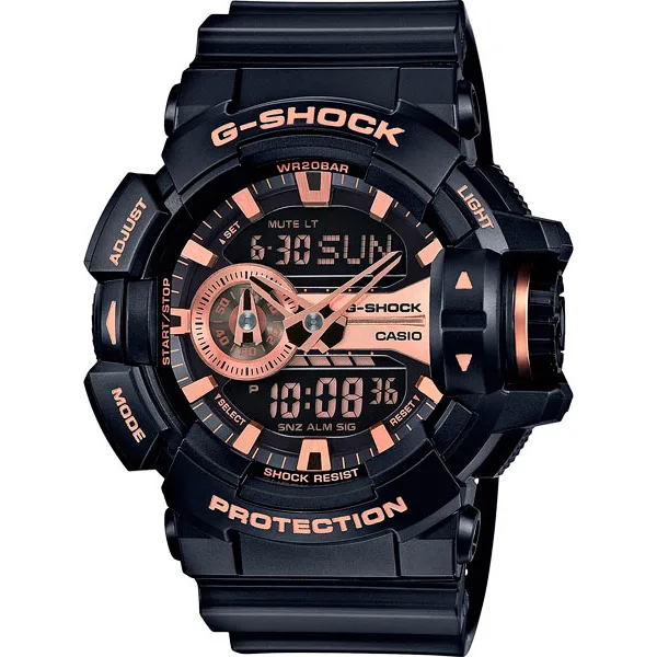 Японские наручные мужские часы Casio GA-400GB-1A4. Коллекция G-Shock