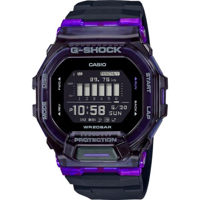 Японские наручные мужские часы Casio GBD-200SM-1A6. Коллекция G-Shock