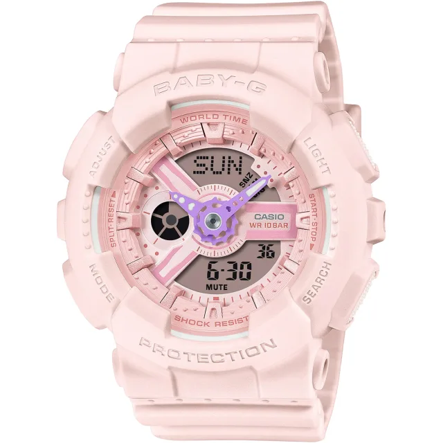 Японские наручные женские часы Casio BA-110AH-4A. Коллекция Baby-G