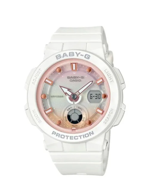Японские наручные женские часы Casio BGA-250-7A2. Коллекция Baby-G