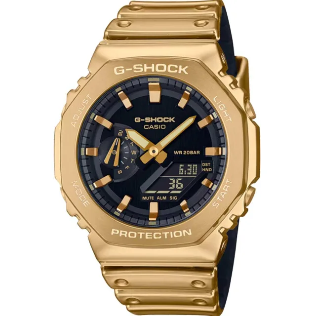 Японские наручные мужские часы Casio GM-2100YMG-9A. Коллекция G-Shock