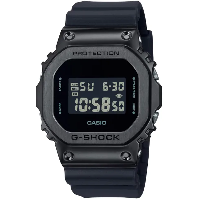 Японские наручные мужские часы Casio GM-5600UB-1. Коллекция G-Shock