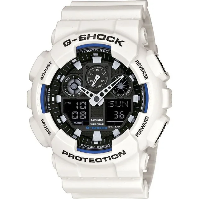 Японские наручные мужские часы Casio GA-100B-7A. Коллекция G-Shock