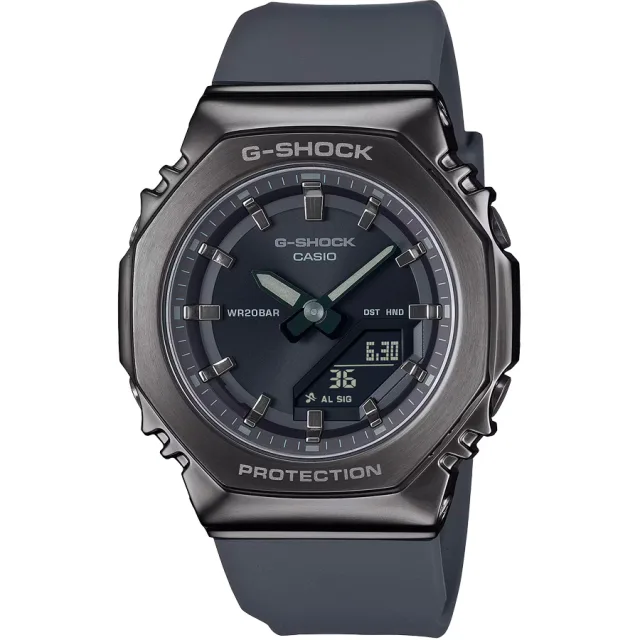 Японские наручные женские часы Casio GM-S2110B-8A. Коллекция G-Shock