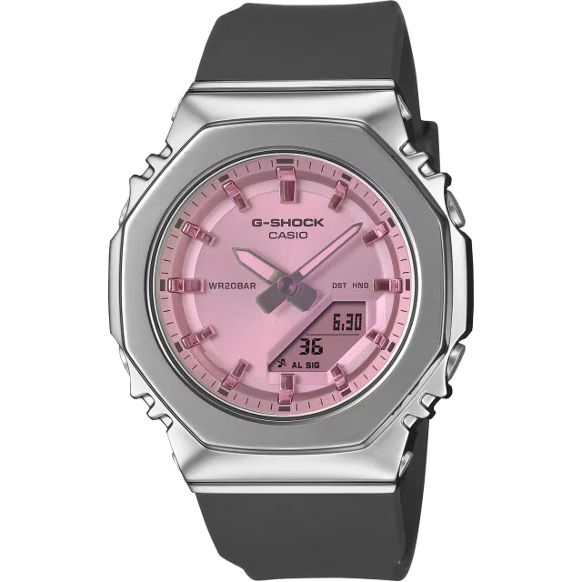 Японские наручные мужские часы Casio GM-S2110SR-1A. Коллекция G-Shock