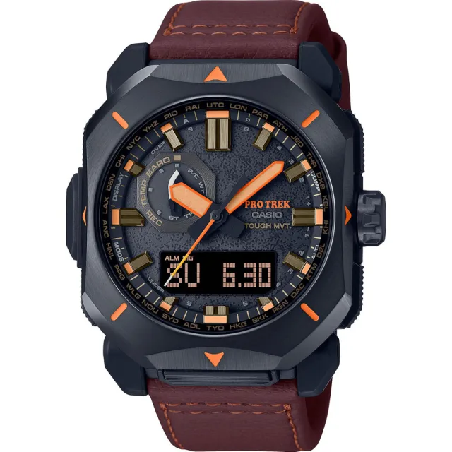 Японские наручные мужские часы Casio PRW-6900YL-5ER. Коллекция Pro-Trek