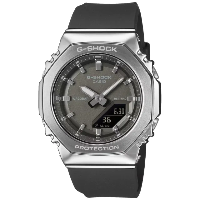 Японские наручные мужские часы Casio GM-S2110-1A1. Коллекция G-Shock