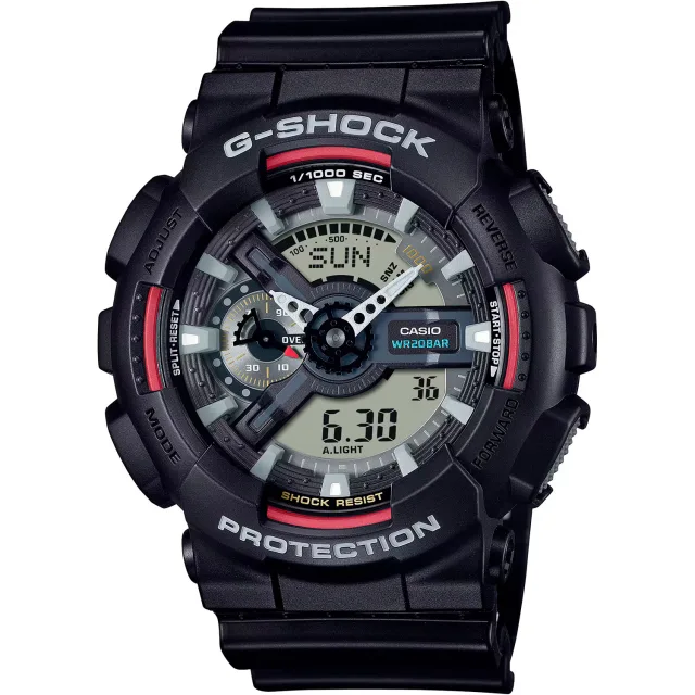 Японские наручные мужские часы Casio GA-110RL-1A. Коллекция G-Shock