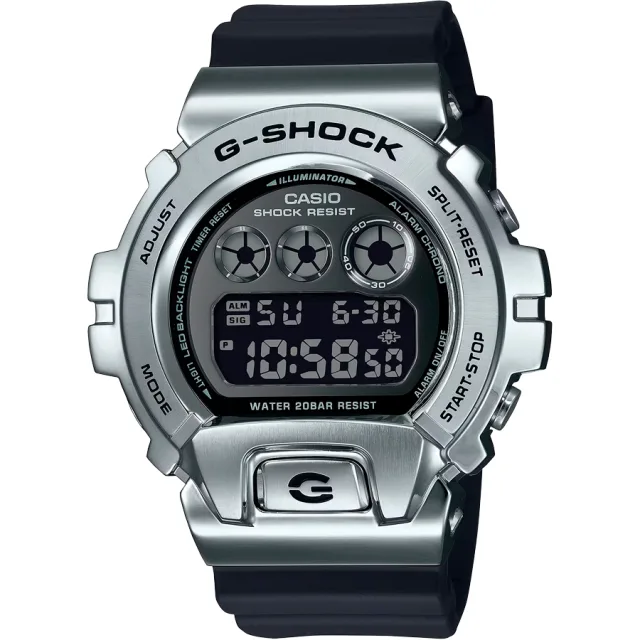 Японские наручные мужские часы Casio GM-6900U-1. Коллекция G-Shock