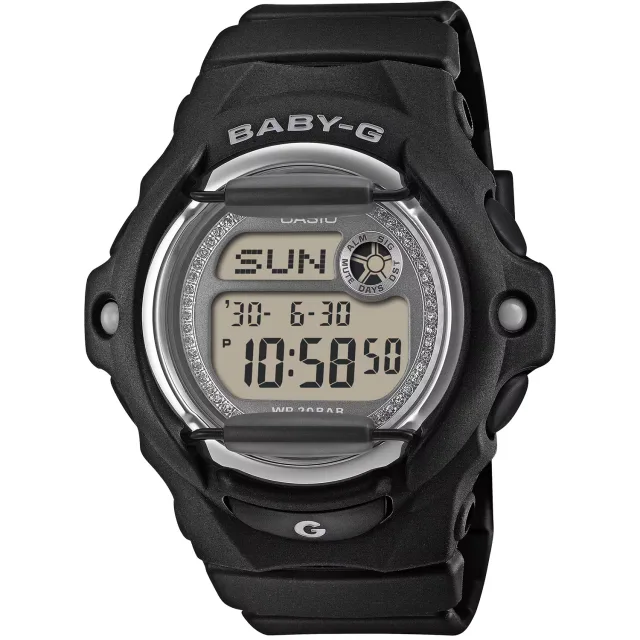 Японские наручные женские часы Casio BG-169KB-1. Коллекция Baby-G