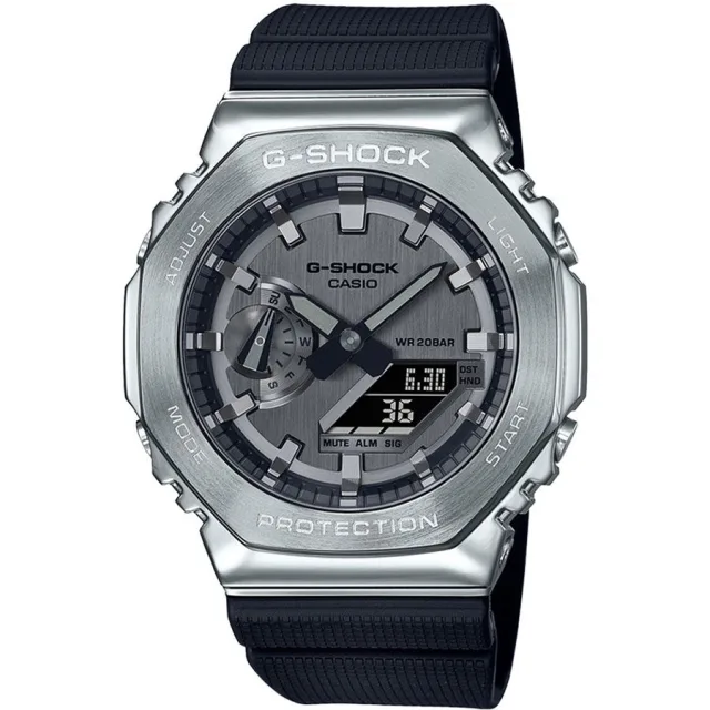 Японские наручные мужские часы Casio GM-2100-1AER. Коллекция G-Shock