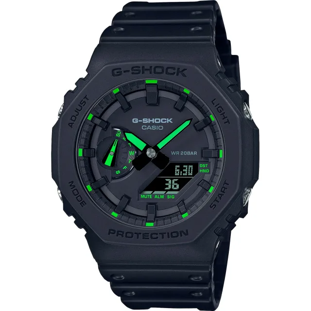 Японские наручные мужские часы Casio GA-2100-1A3. Коллекция G-Shock