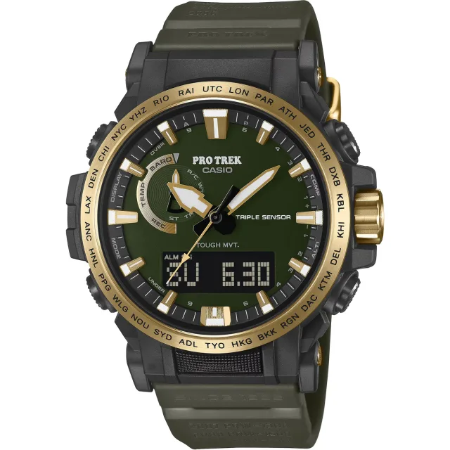 Японские наручные мужские часы Casio PRW-61ANS-3. Коллекция Pro-Trek