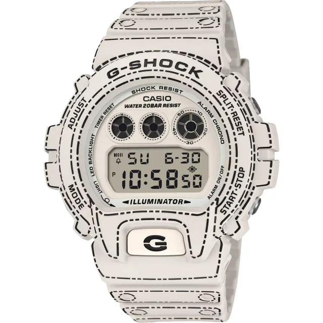 Японские наручные мужские часы Casio DW-6900RGM-5. Коллекция G-Shock