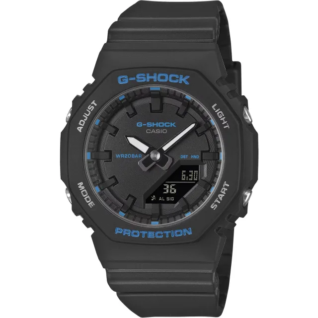 Японские наручные женские часы Casio GMA-P2100BA-1A. Коллекция G-Shock