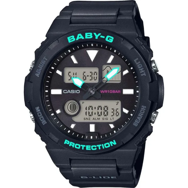 Японские наручные женские часы Casio BAX-100-1AER. Коллекция Baby-G